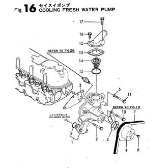 FIG 16. COOLING FRESH WATER PUMP