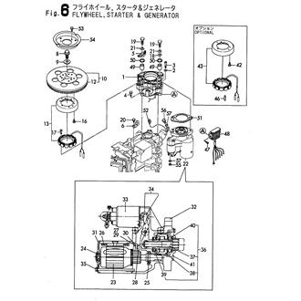 FIG 6. FLYWHEEL.STARTER & GENERATOR