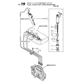 FIG 19. FUEL INJECTION PIPE & FUEL INJECTION VALVE