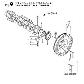 FIG 9. CRANKSHAFT & FLYWHEEL