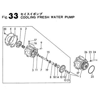 FIG 33. COOLING FRESH WATER PUMP