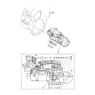 FIG 45. STARTING MOTOR(EARTH TYPE)(6CX-GTYE)