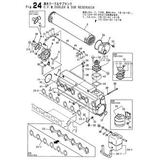 FIG 24. COOLING FRESH WATER COOLER & SUB RESERVOIR