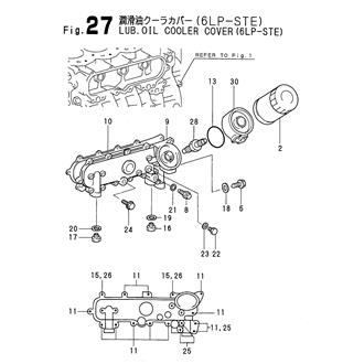 FIG 27. LUB. OIL COOLER COVER(6LP-STE)