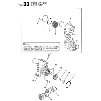 FIG 33. COOLING SEA WATER PUMP