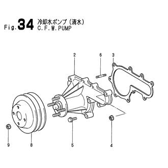 FIG 34. COOLING FRESH WATER PUMP