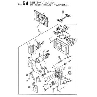 FIG 54. INSTRUMENT PANEL(B-TYPE,OPTIONAL)