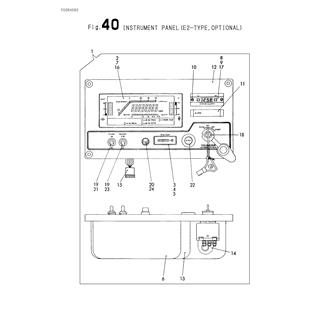 FIG 40. INSTRUMENT PANEL(E2-TYPE,OPTIONAL)