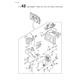 FIG 42. INSTRUMENT PANEL(B-TYPE,OPTIONAL,PREVIOUS)