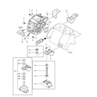 FIG 3. FLYWHEEL HOUSING & ENGINE BRACKET