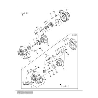 FIG 11. TURBOCHARGER COMPONENT PARTS(FROM MAY 1999)