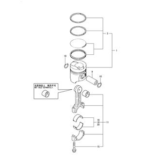 FIG 14. PISTON & CONNECTING ROD