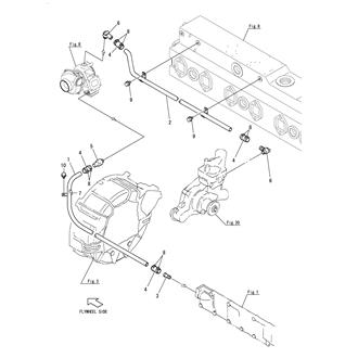 FIG 24. COOLING FRESH WATER PIPE(TURBOCHARGER)