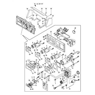 FIG 49. INSTRUMENT PANEL(D-TYPE)(OPTIONAL)(TO JUL. 1999)