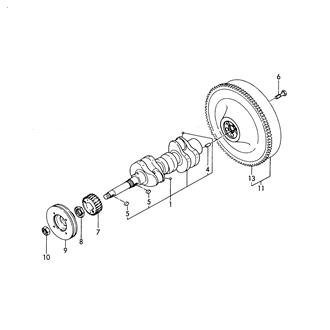 FIG 22. CRANKSHAFT & FLYWHEEL