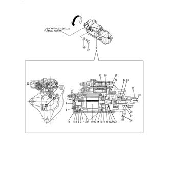 FIG 81. (50A)STARTER MOTOR INNER PARTS(EARTH FLOAT TYPE)