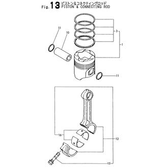 FIG 13. PISTON & CONNECTING ROD