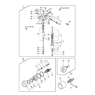 FIG 67. HYDRAULIC PUMP(F1) & PRESSURE GAUGE(F3)(OPTIONAL)