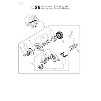 FIG 35. GENERATOR(12V-55A,PREVIOUS)