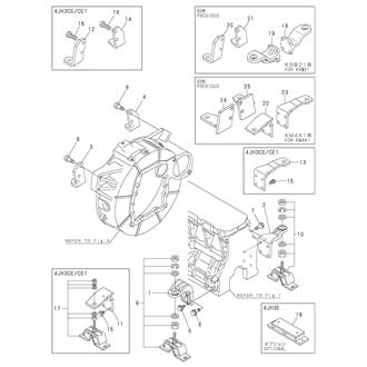 FIG 6. MOUNTING FOOT(4JH3E)