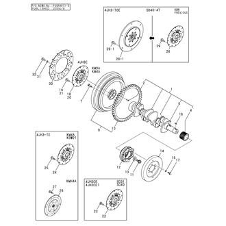 FIG 18. CRANKSHAFT & FLYWHEEL