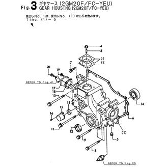 FIG 3. GEAR HOUSING(2GM20F,FC-YEU)