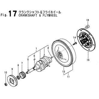 FIG 17. CRANKSHAFT & FLYWHEEL