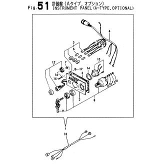 FIG 51. INSTRUMENT PANEL(A-TYPE,OPTIONAL)