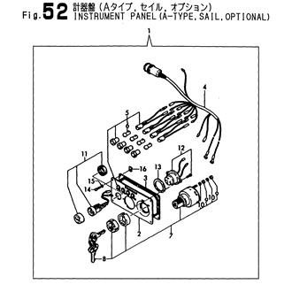 FIG 52. INSTRUMENT PANEL(A-TYPE,SAIL,OPTIONAL)