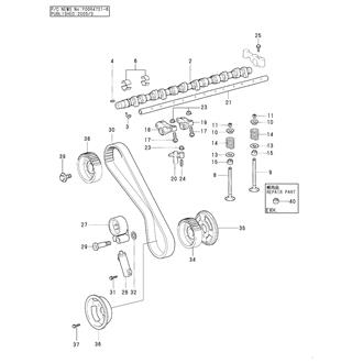 FIG 20. CAMSHAFT(6LP-STZE,STZE1)