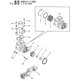 FIG 33. COOLING SEA WATER PUMP