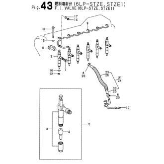 FIG 43. FUEL INJECTION VALVE(6LP-STZE,STZE1)