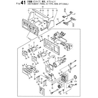 FIG 41. INSTRUMENT PANEL(C-TYPE,NEW,OP