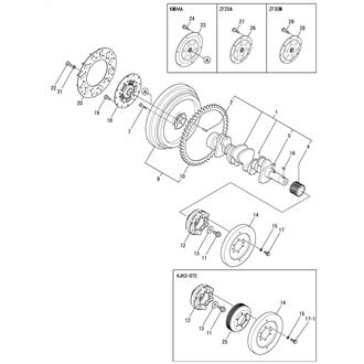 FIG 15. CRANKSHAFT & FLYWHEEL