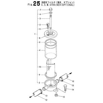 FIG 25. COOLING SEA WATER STRAINER(OPTIONAL)