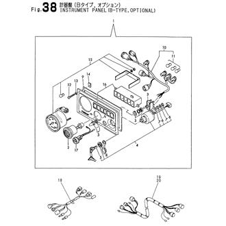 FIG 38. INSTRUMENT PANEL(B-TYPE,OPTIONAL)