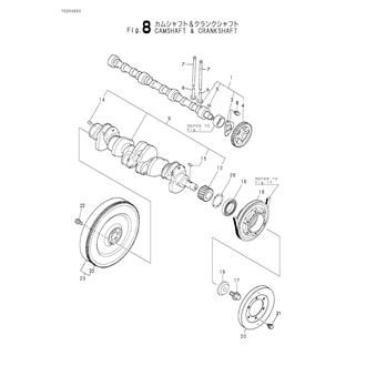 FIG 8. CAMSHAFT & CRANKSHAFT