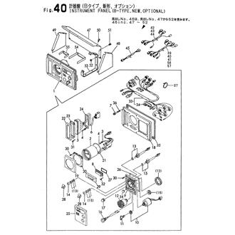 FIG 40. INSTRUMENT PANEL(B-TYPE,NEW,OP