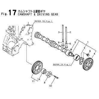 FIG 17. CAMSHAFT & DRIVING GEAR