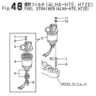 FIG 48. FUEL STRAINER(4LHA-HTE,HTZE)