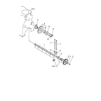 FIG 11. CAMSHAFT & DRIVING GEAR