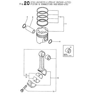 FIG 20. PISTON & CONNECTING ROD(6CHX-UTE)