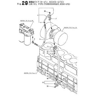 FIG 29. LUB.OIL PIPE(TURBOCHARGER,6CHX-UTE)