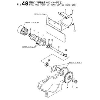 FIG 48. FUEL OIL PUMP DRIVING DEVICE(6CHX-UTE)