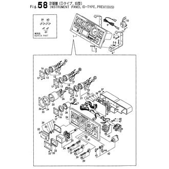 FIG 58. INSTRUMENT PANEL(D-TYPE,PREVIOUS)