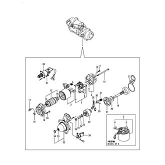 FIG 66. (55A)STARTING MOTOR COMPONENT PARTS