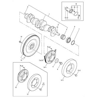 FIG 14. CRANKSHAFT & FLYWHEEL