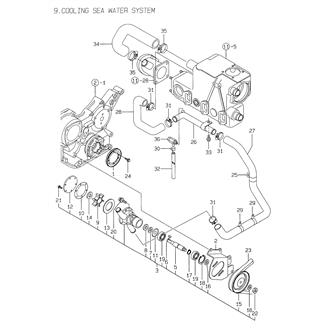 FIG 9. COOLING SEA WATER SYSTEM