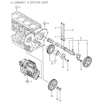 FIG 6. CAMSHAFT & DRIVING GEAR