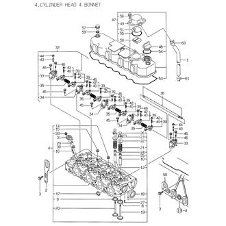 FIG 4. CYLINDER HEAD & BONNET